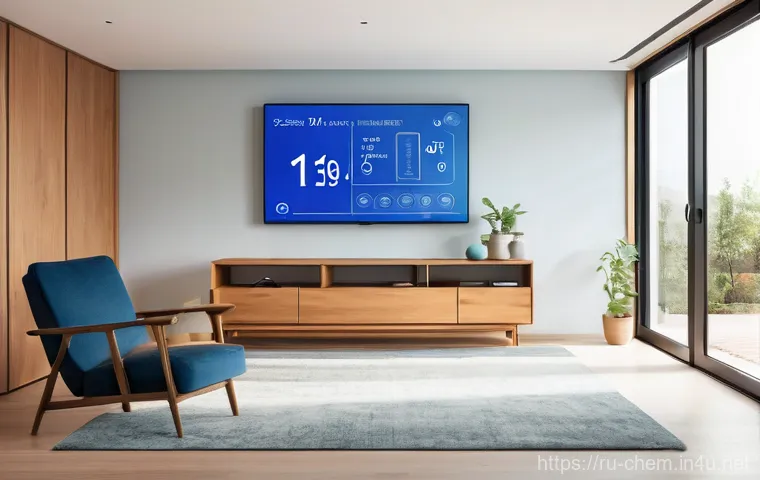 열화학 - A warm, inviting modern kitchen scene. A female chef, dressed in a neat apron over a long-sleeved sh...