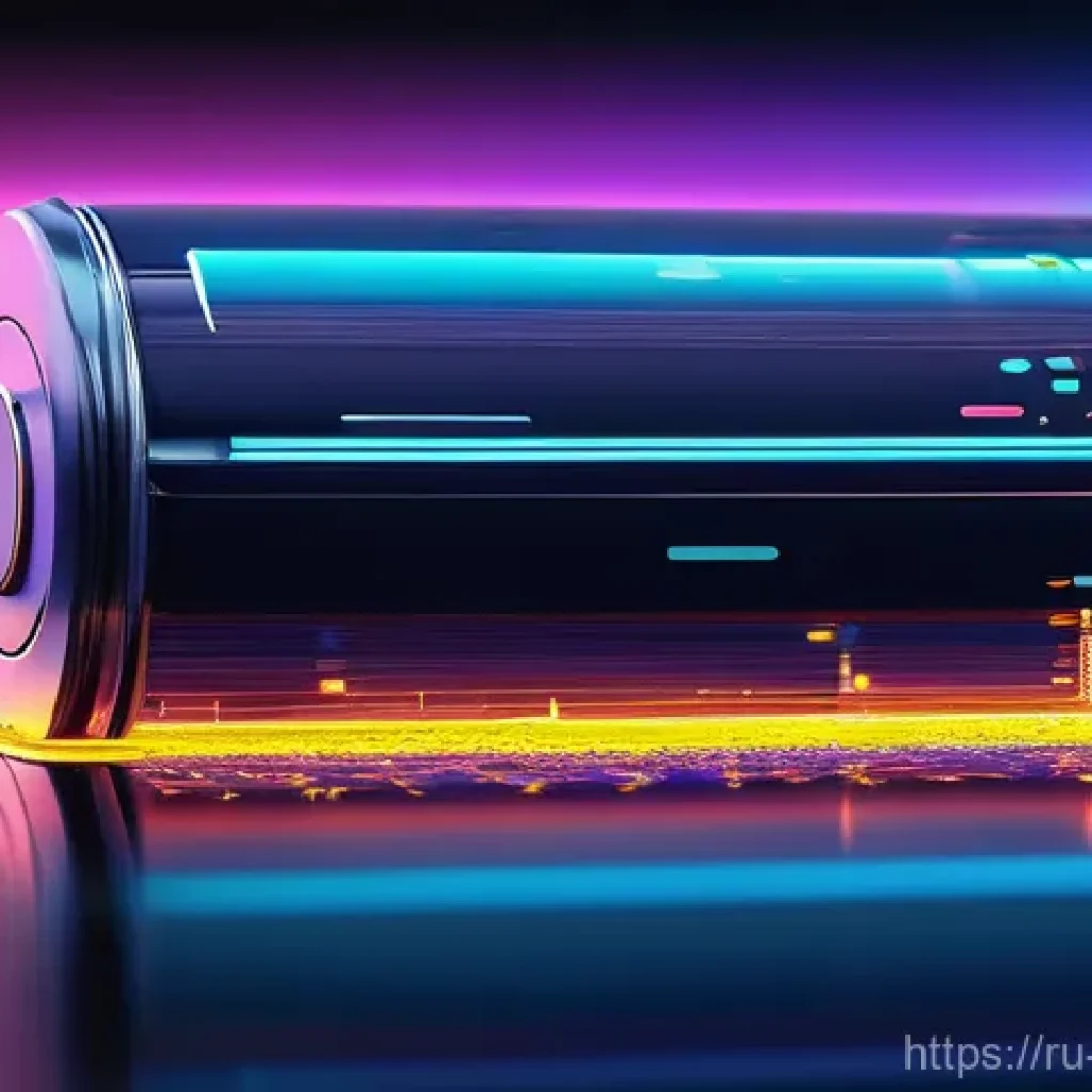 전기화학적 이론 - **Prompt:** A detailed, brightly lit cross-section of a modern lithium-ion battery (like those found...